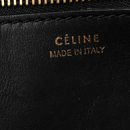 Celine Smooth Calfskin Large Bi-Color Tie Knot Tote Black Burgundy 6 of 11