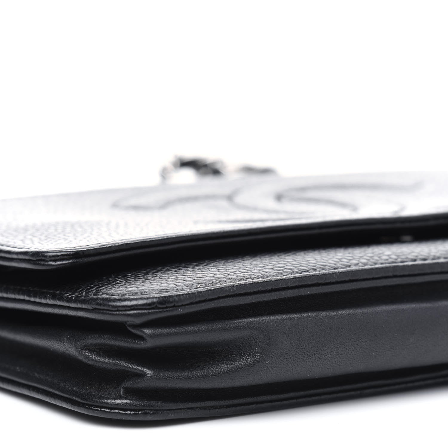 Chanel Caviar Timeless CC Wallet On Chain WOC Black 6 of 6