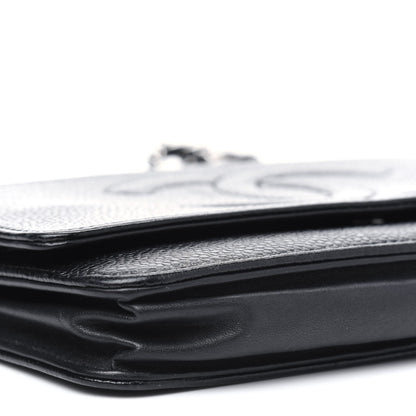 Chanel Caviar Timeless CC Wallet On Chain WOC Black 6 of 6