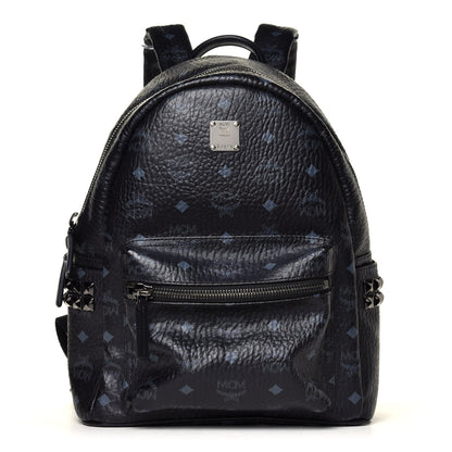 MCM Visetos Small Side Stud Stark Backpack Black 1 of 4