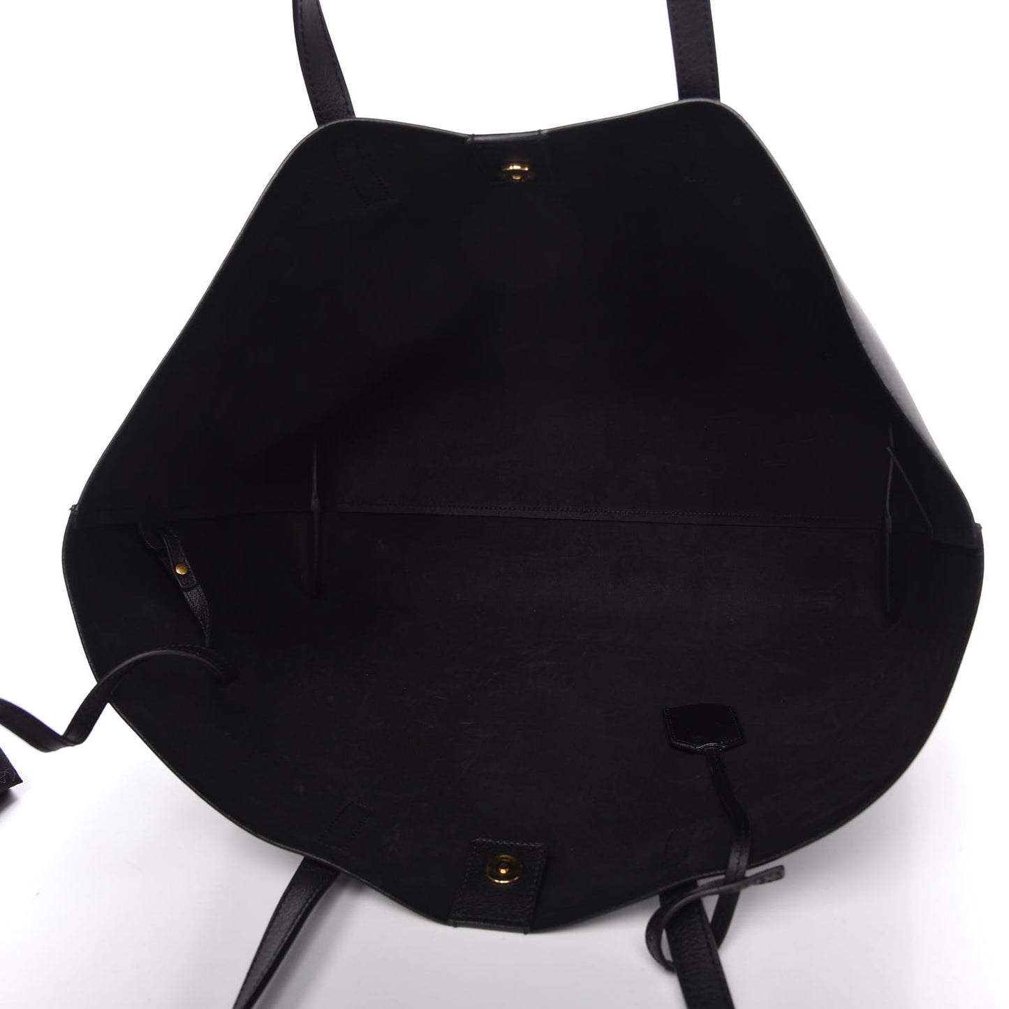 Calfskin Large Shopping Tote Black