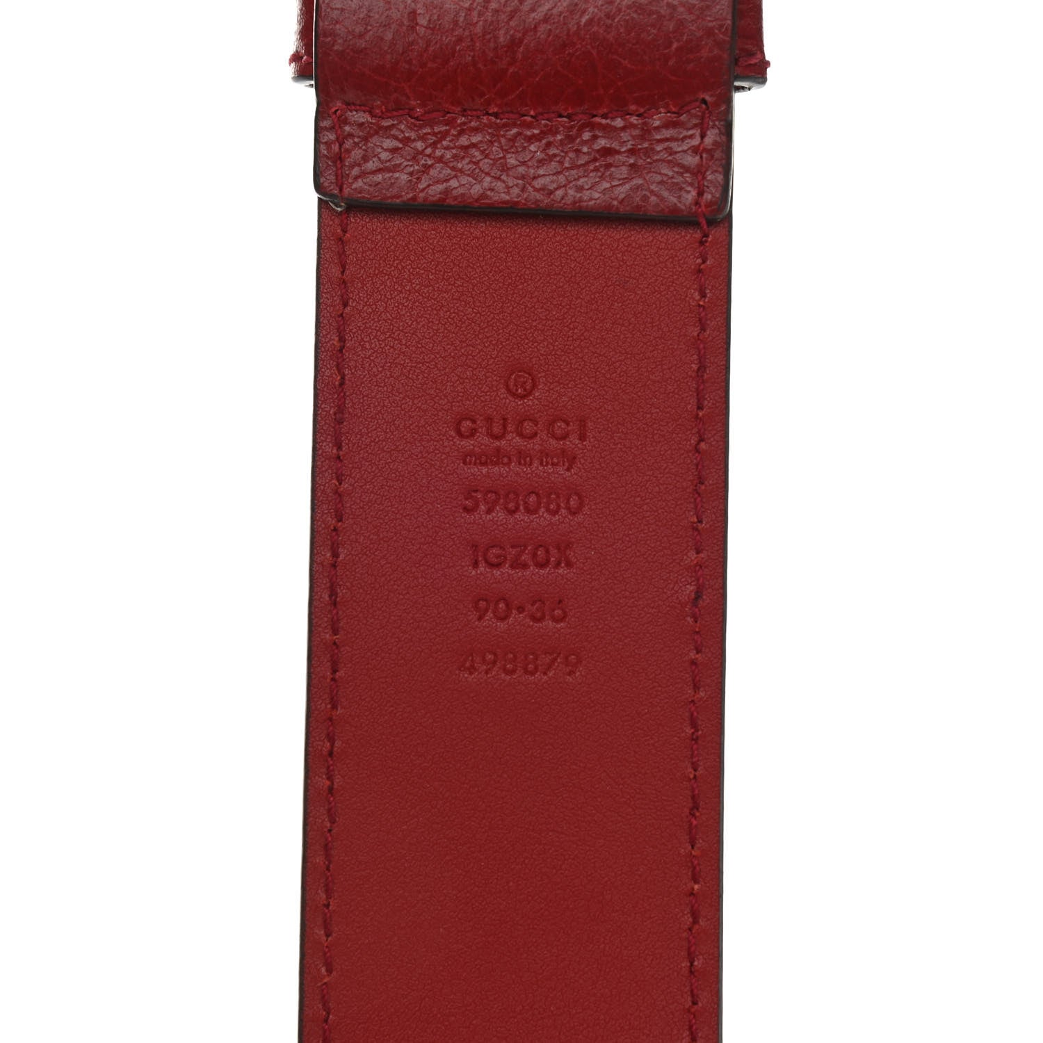 Gucci Fluffy Calfskin Morpheus Belt Bag 90 36 Red 9 of 17