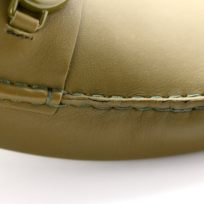 Gucci Soft Clove Calfskin Monochrome Mens Interlocking G Driver Loafers 12 Juniper Green 12 of 13