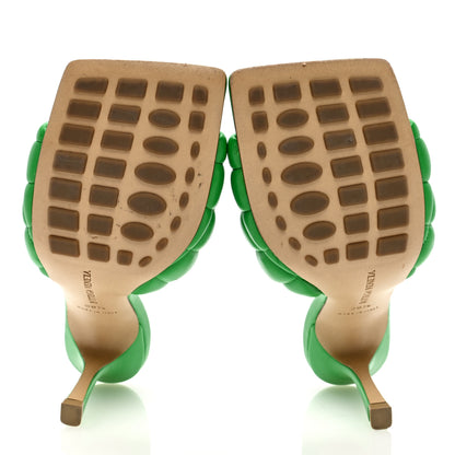 Bottega Veneta Nappa Matelasse Padded Mule Sandals 38.5 Parakeet 5 of 7