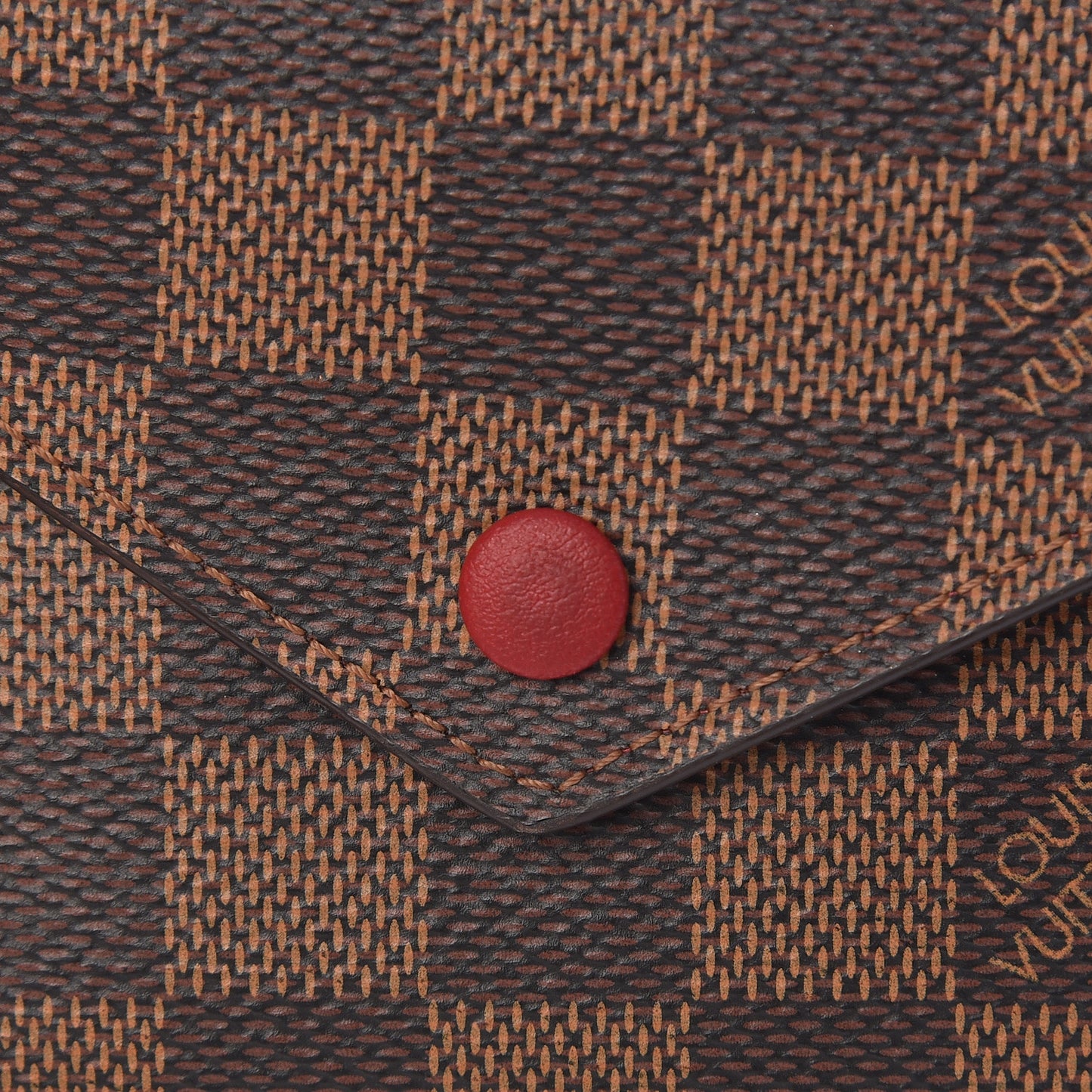 Damier Ebene Victorine Wallet Red