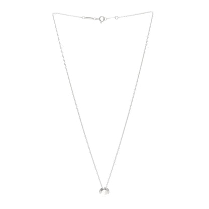Tiffany Sterling Silver Elsa Peretti Two Carat Faceted Pendant Necklace 3 of 5