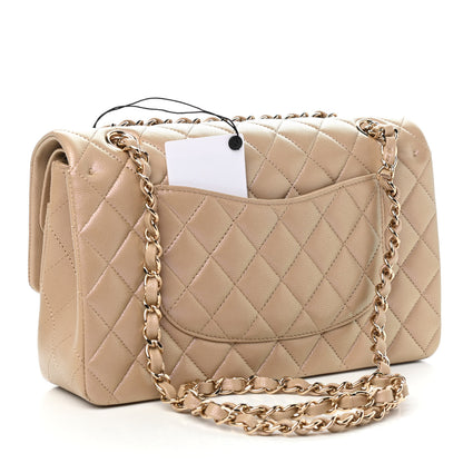 Chanel Iridescent Caviar Quilted Medium Double Flap Dark Beige 3 of 11