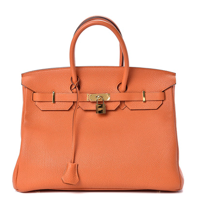 Hermes Togo Birkin 35 Orange 1 of 36