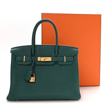 Hermes Togo Birkin 30 Malachite 11 of 11