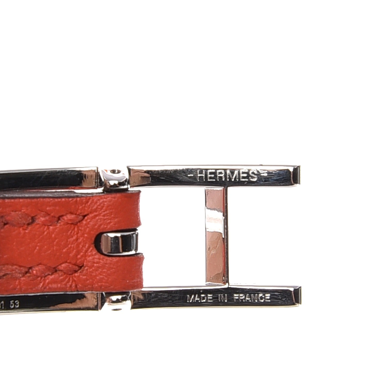 Hermes Swift Chamonix Behapi Double Tour Reversible Bracelet Large Capucine Chocolate 4 of 5