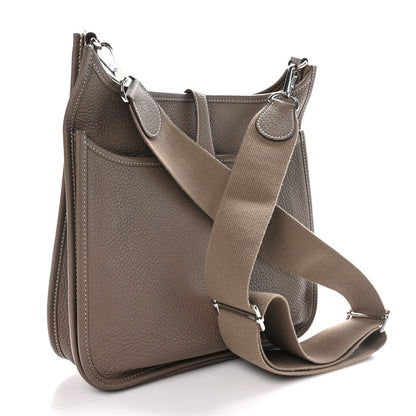 Hermes Taurillon Clemence Evelyne III PM Etoupe 3 of 10