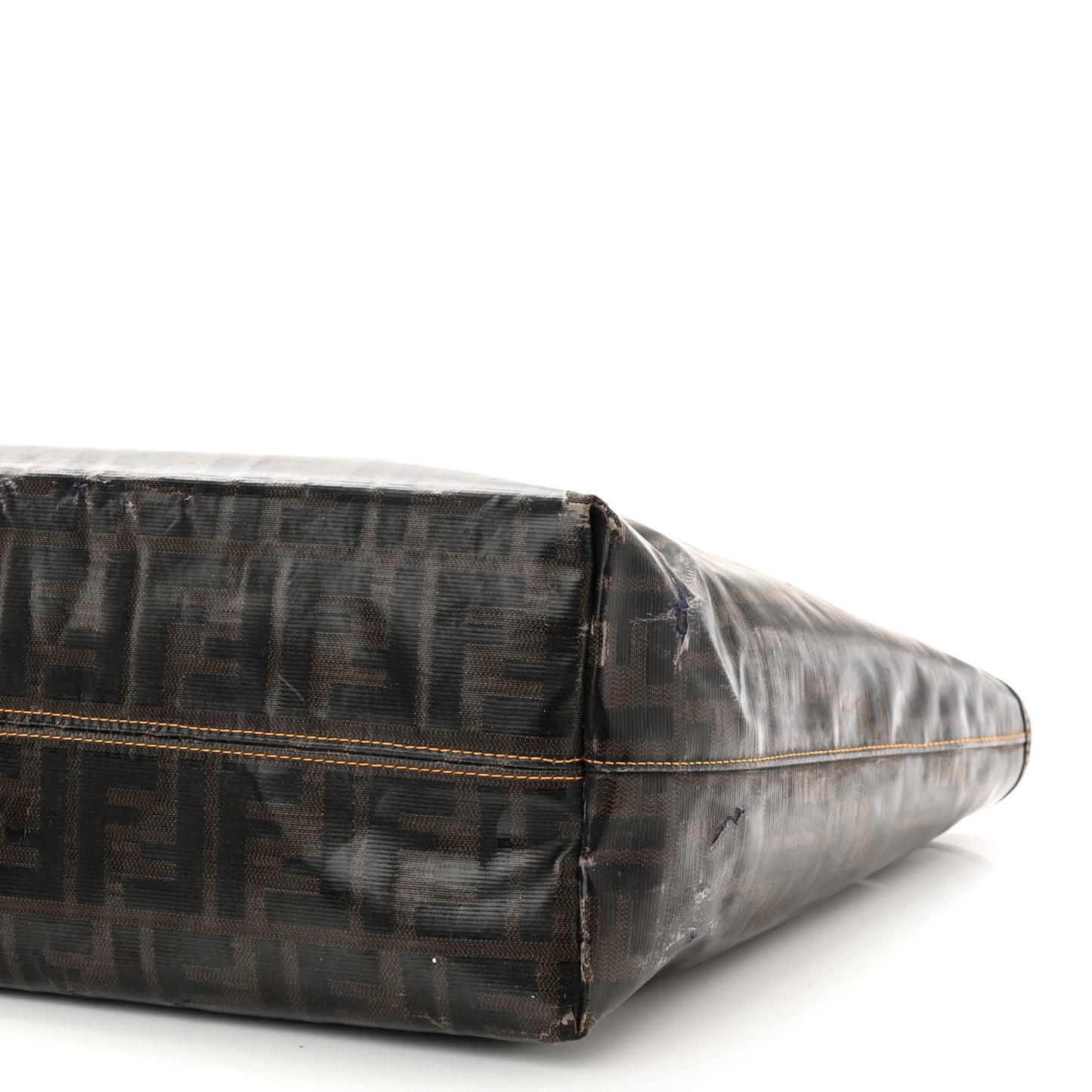 Zucca Spalmati Matrioska Small Roll Tote Tobacco Black