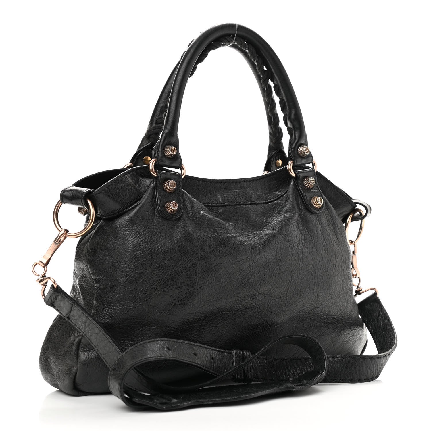 Balenciaga Agneau Giant 12 Rose Gold Hardware Town Black 3 of 14