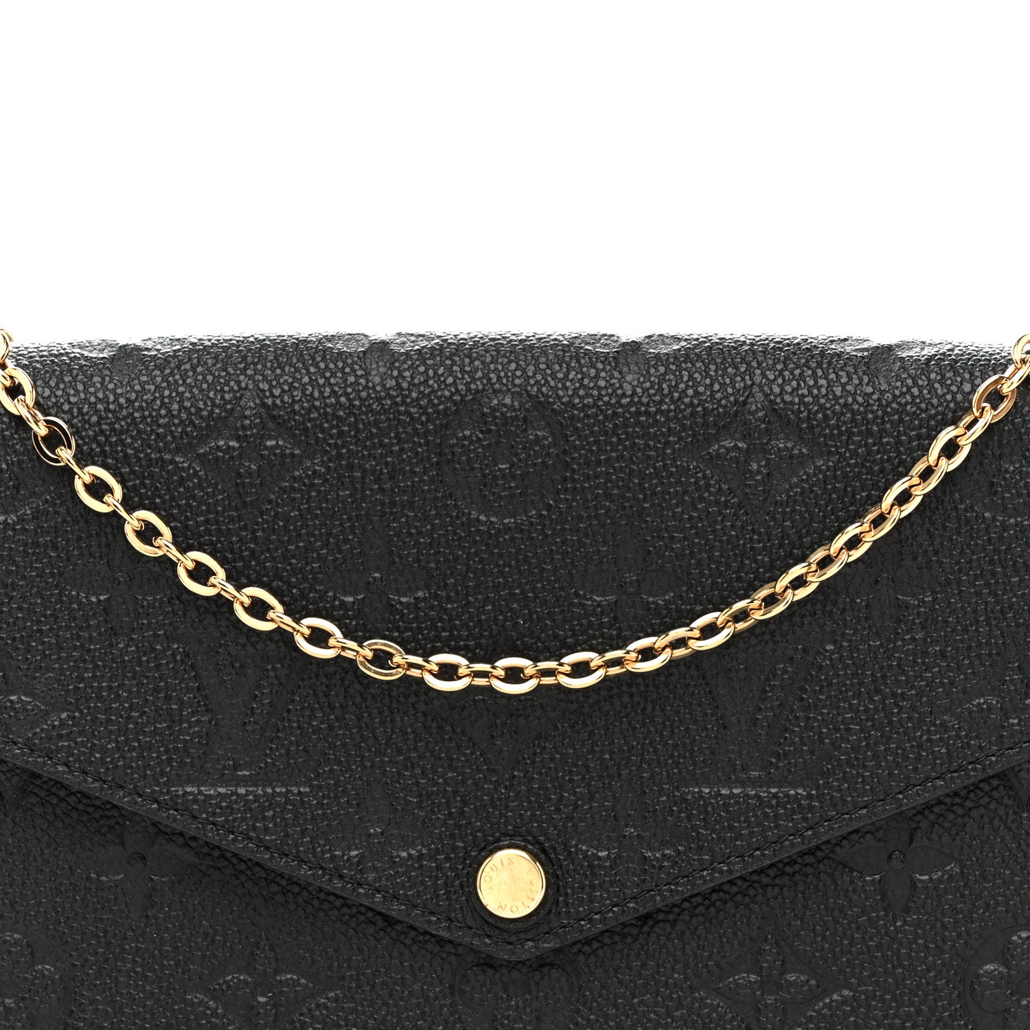 Louis Vuitton Empreinte Pochette Felicie Chain Wallet Black 8 of 16