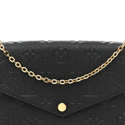 Louis Vuitton Empreinte Pochette Felicie Chain Wallet Black 8 of 16