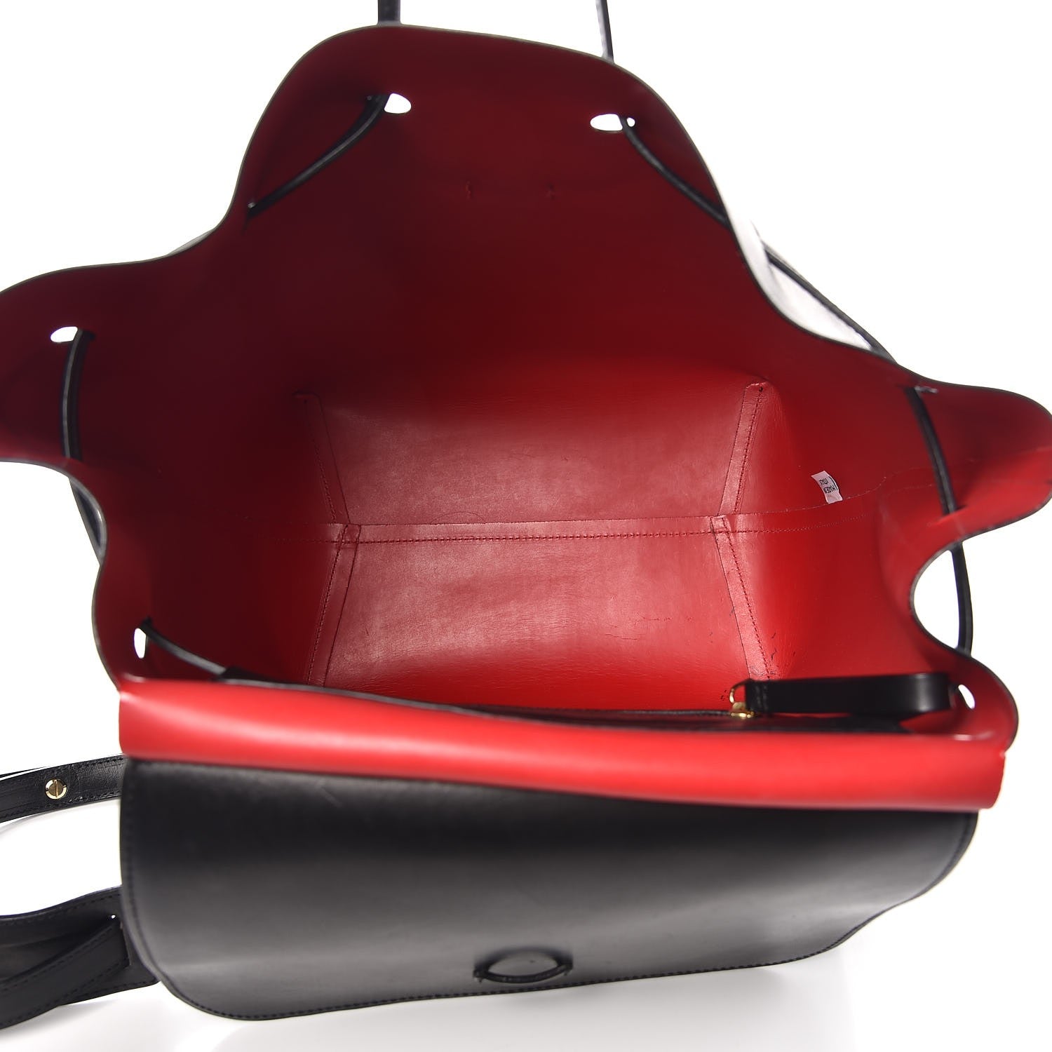 Mansur Gavriel Vegetable Tanned Calfskin Backpack Black Flamma 5 of 20