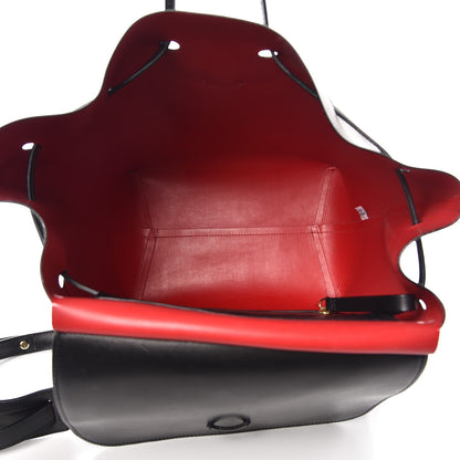 Mansur Gavriel Vegetable Tanned Calfskin Backpack Black Flamma 5 of 20
