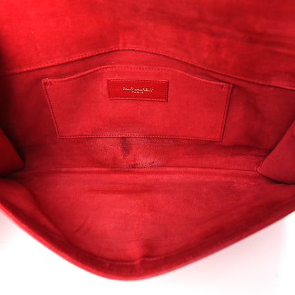 Saint Laurent Calfskin Classic Y Ligne Clutch Rouge Orient 5 of 10
