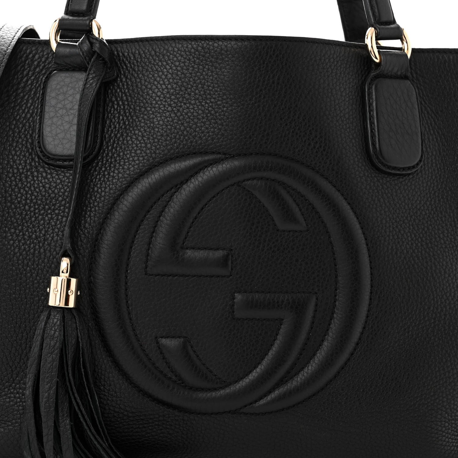 Gucci Cellarius Calfskin Medium Soho Working Tote Black 9 of 11