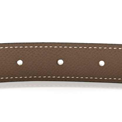 Hermes Swift Epsom H Belt 80 32 Black Etoupe 4 of 6