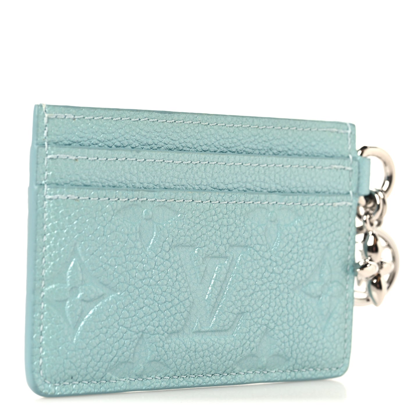 Empreinte Monogram LV Charms Card Holder Azur Frost