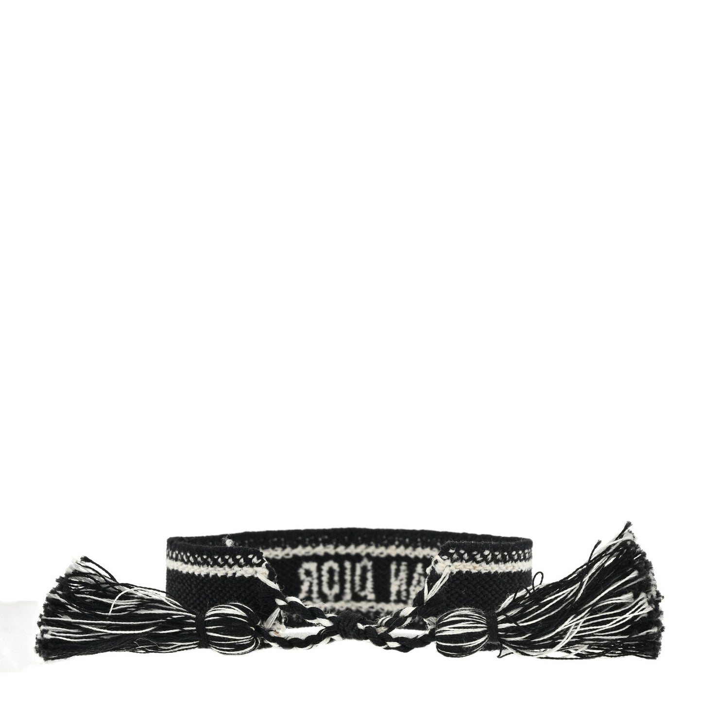 Woven Cotton J'Adior Friendship Bracelet Black
