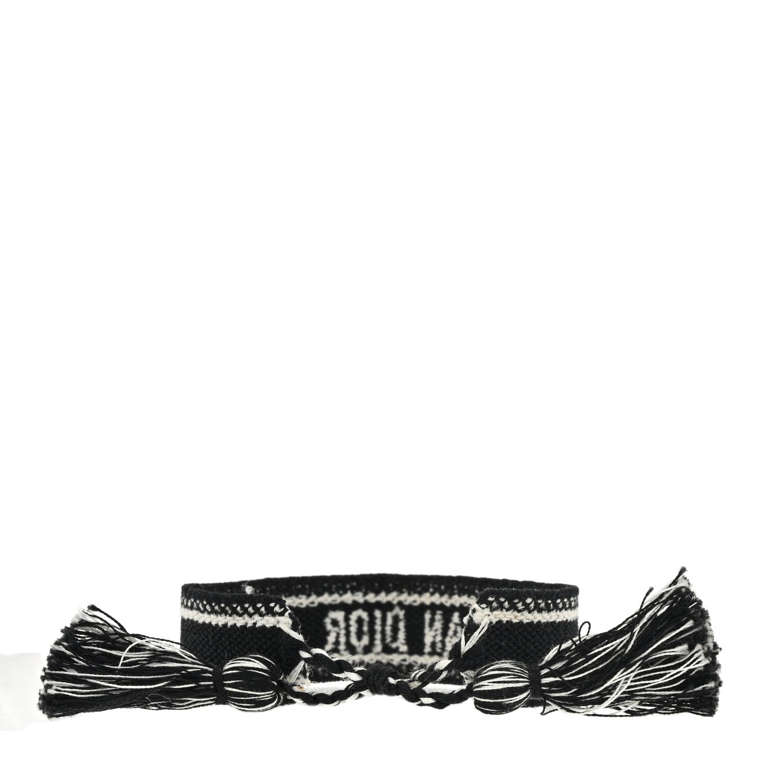 Christian Dior Woven Cotton J'Adior Friendship Bracelet Black 3 of 3