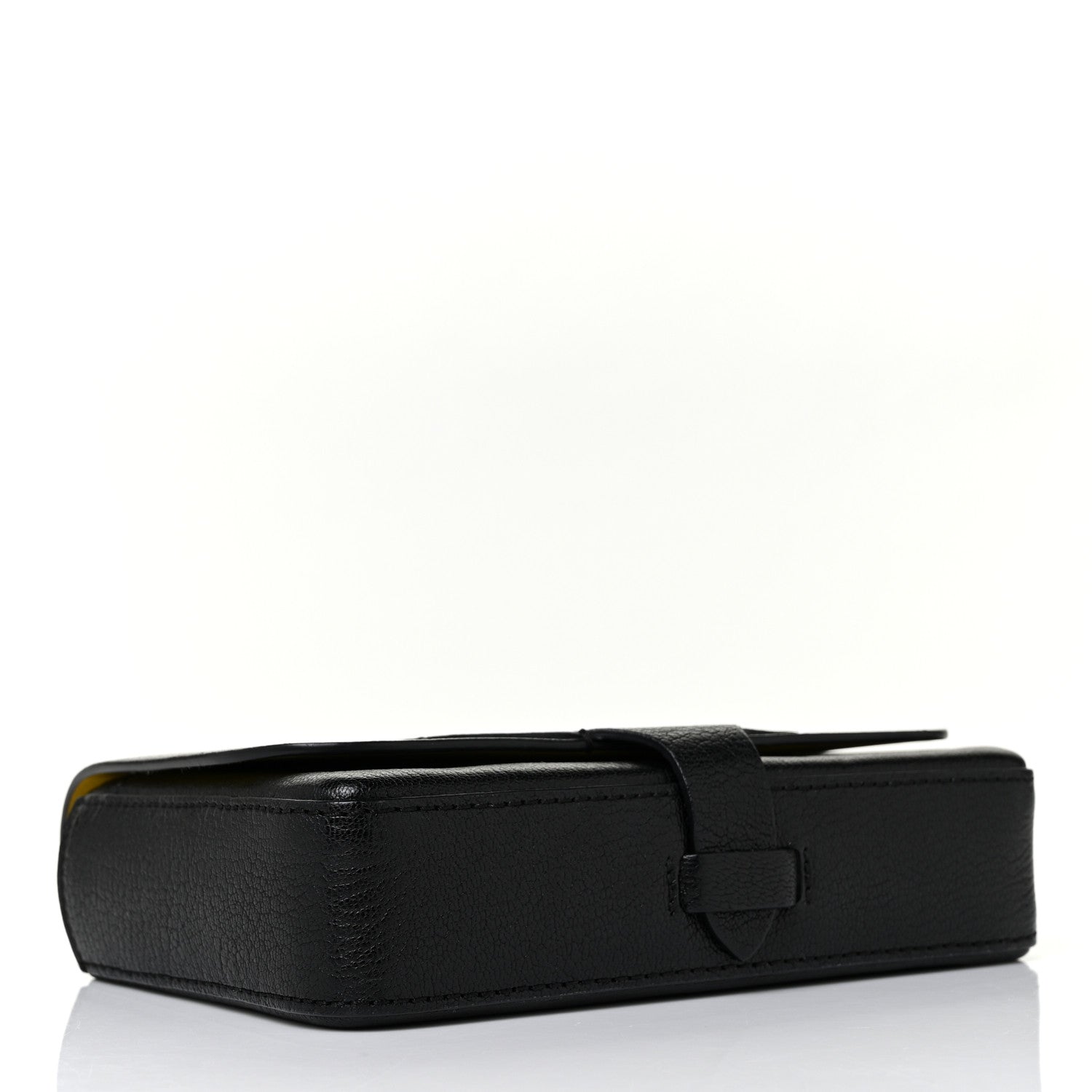 Burberry Grainy Calfskin Equestrian Shield Wallet Black 3 of 10
