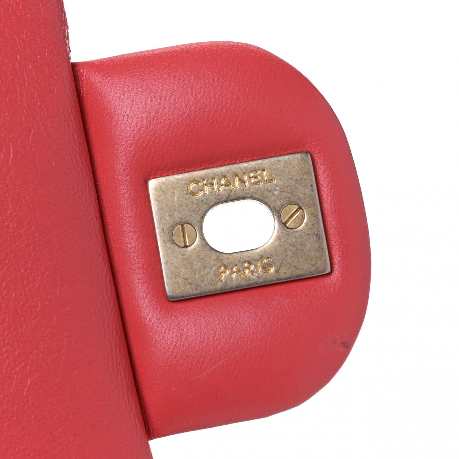 Chanel Lambskin Quilted Mini Rectangular Flap Red 16 of 19