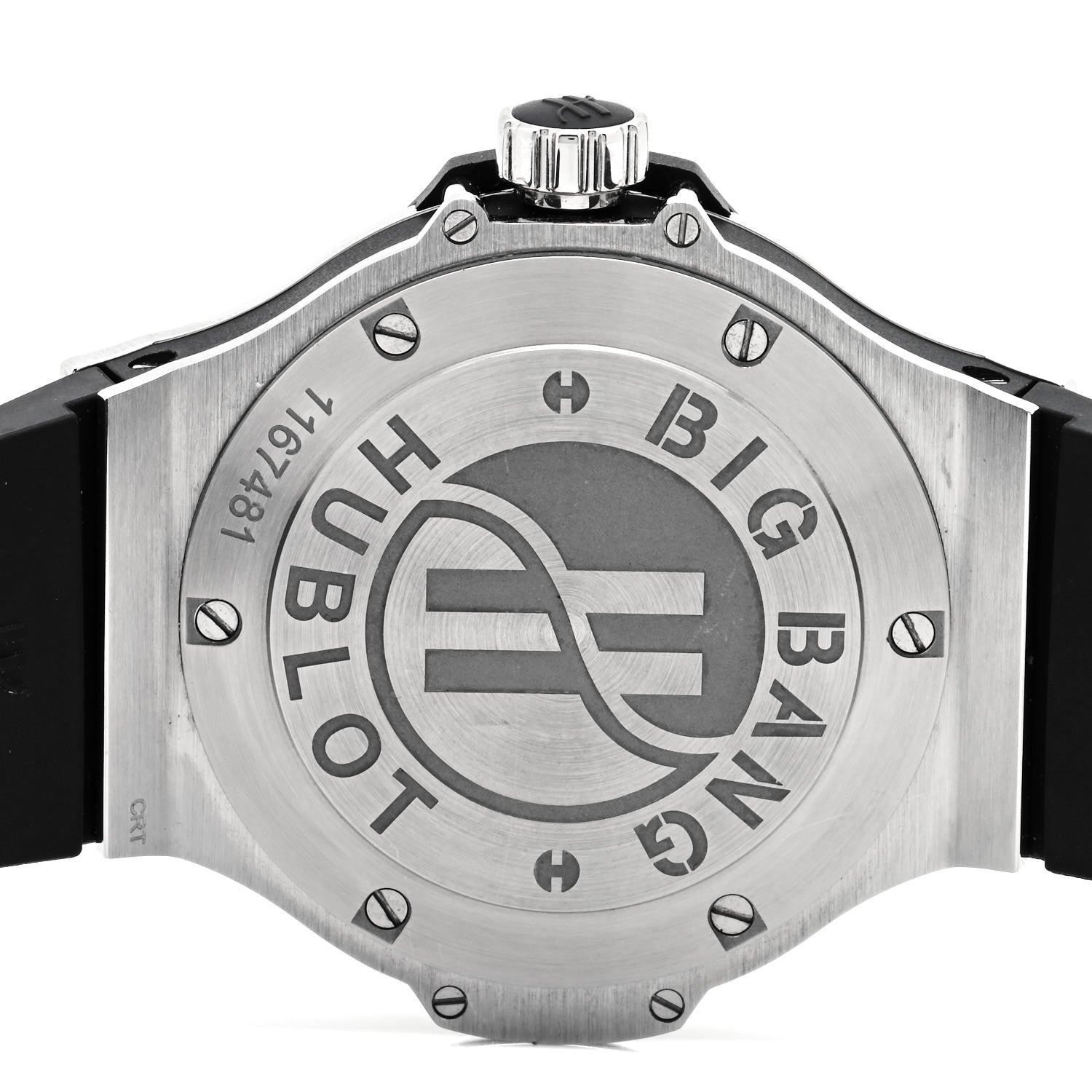 Hublot Stainless Steel Rubber Diamond Pave Bezel 38mm Big Bang Quartz Watch Black 361.SX.1270.RX.1104 4 of 5