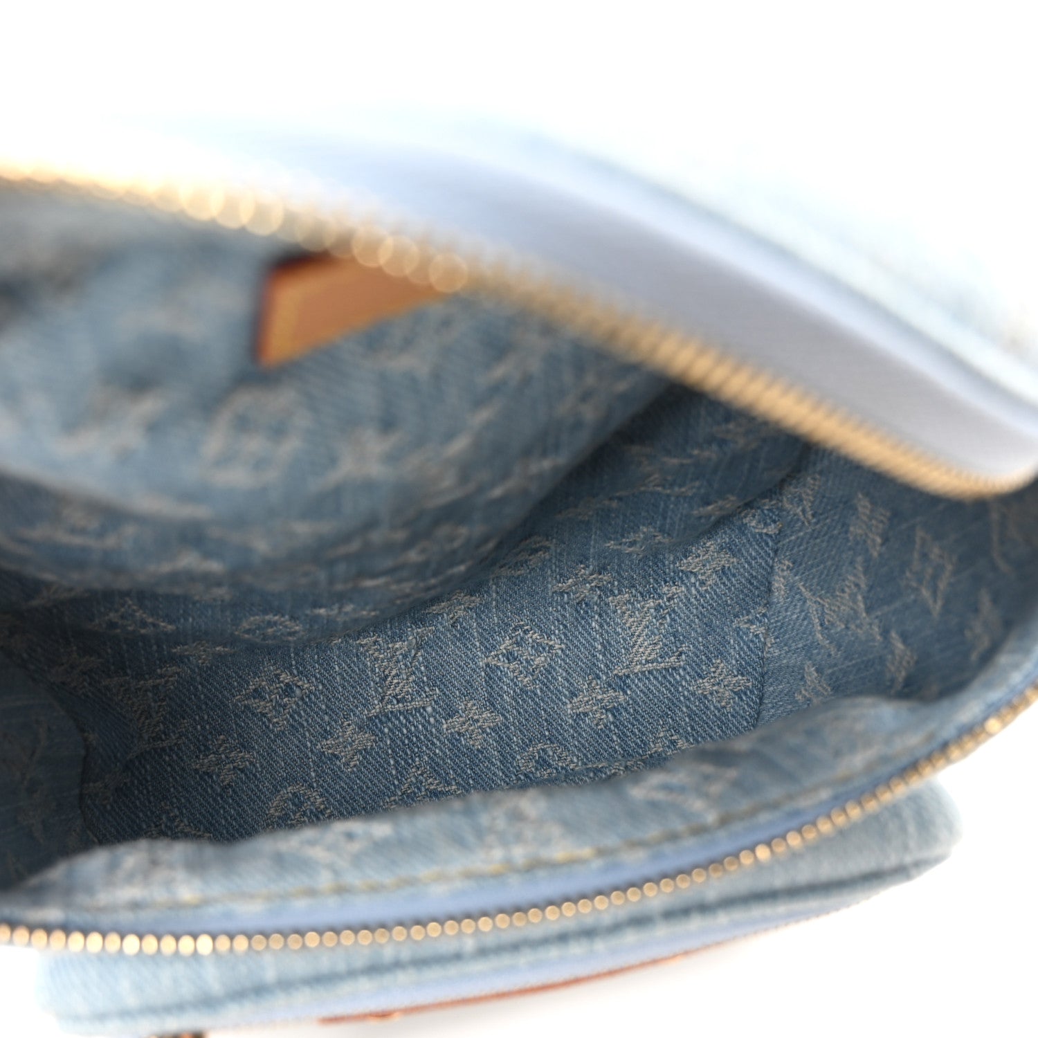 Louis Vuitton Monogram Denim Mini Bumbag Sky Blue 5 of 9