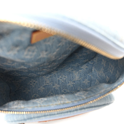 Louis Vuitton Monogram Denim Mini Bumbag Sky Blue 5 of 9