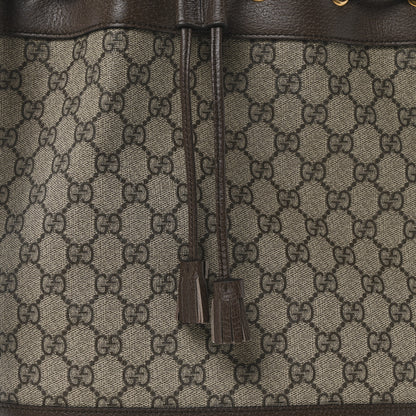 Gucci GG Supreme Monogram Web Ophidia Bucket Bag Brown 8 of 10