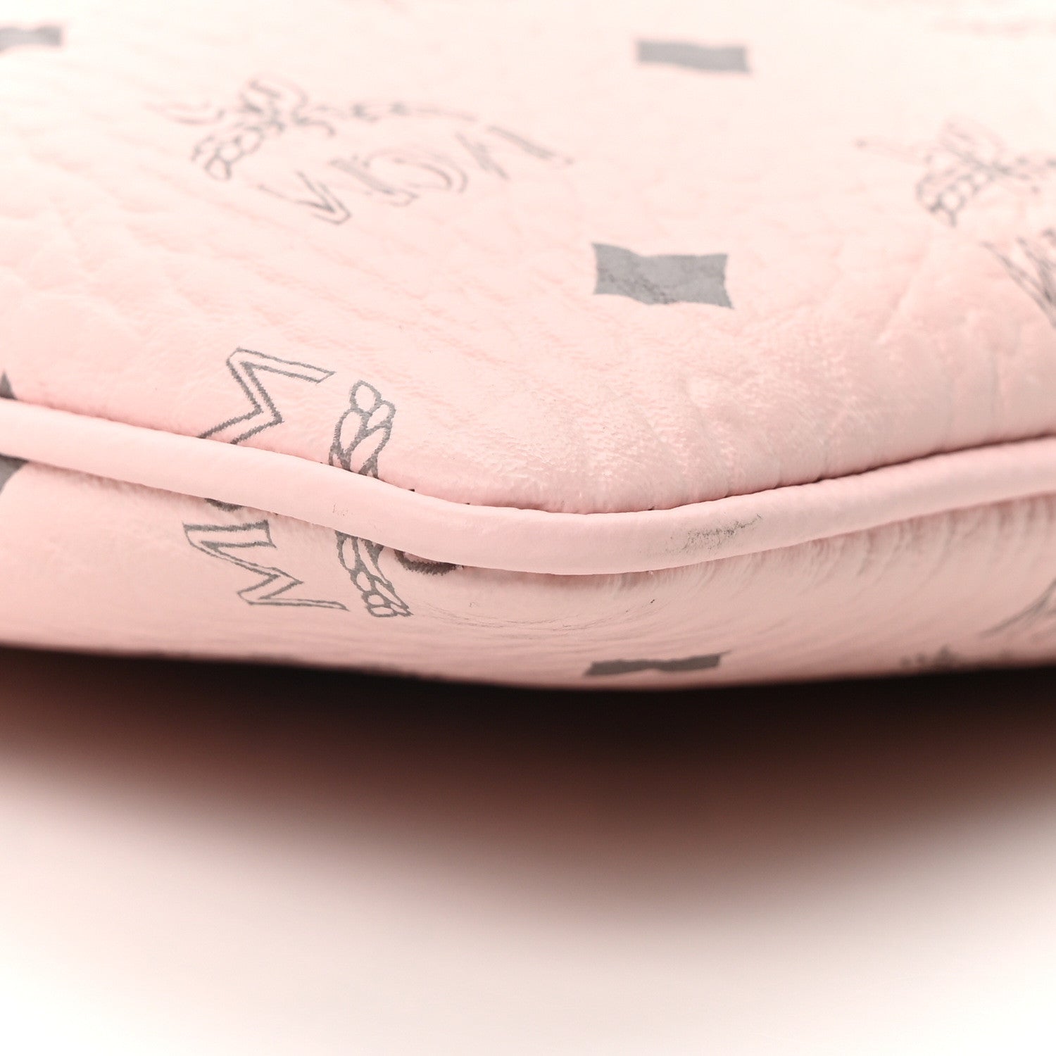 MCM Visetos Medium Crossbody Pouch Powder Pink 9 of 10
