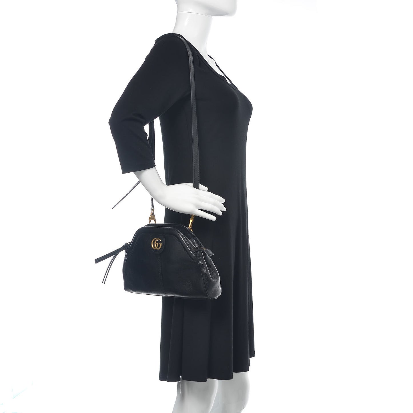 Calfskin Small Re(Belle) Crossbody Bag Black