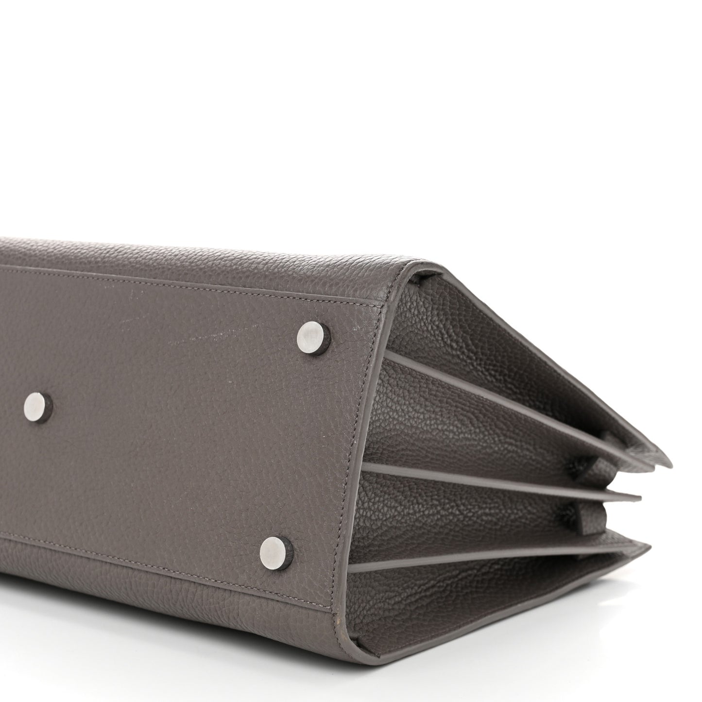 Grained Calfskin Small Sac De Jour Fog