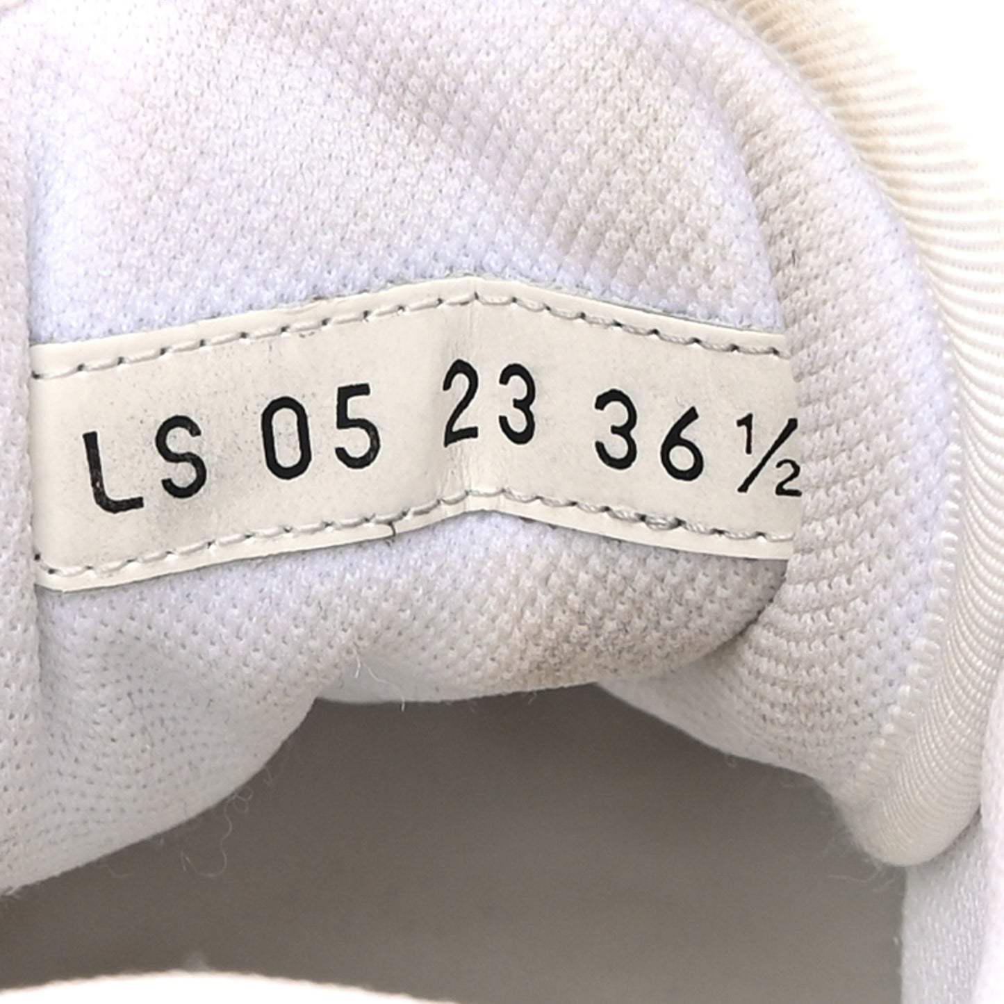 CHRISTIAN DIOR Calfskin Oblique Laser Perforated Dior One Low Sneakers 36.5 Off White Nude