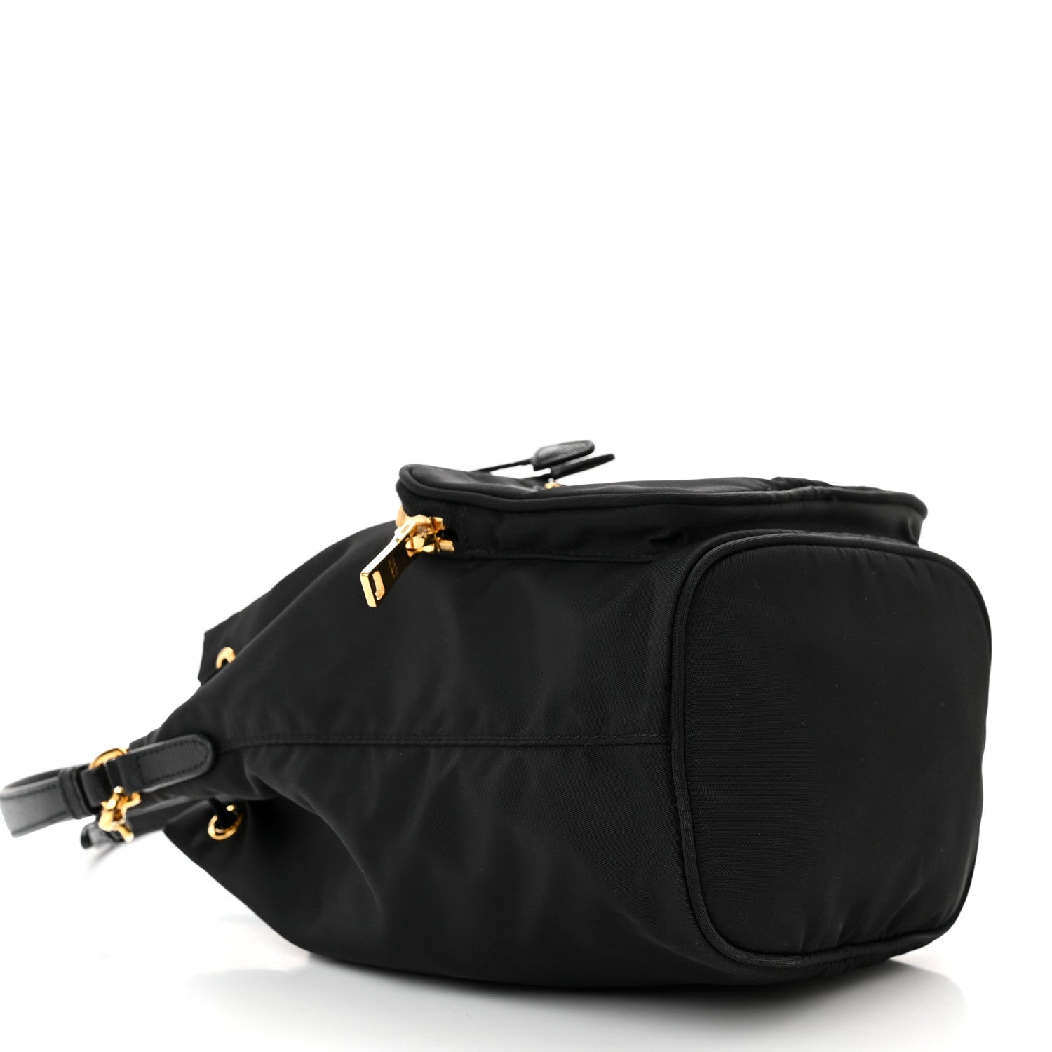 Prada Re-Nylon Duet Drawstring Shoulder Bag Black 4 of 9