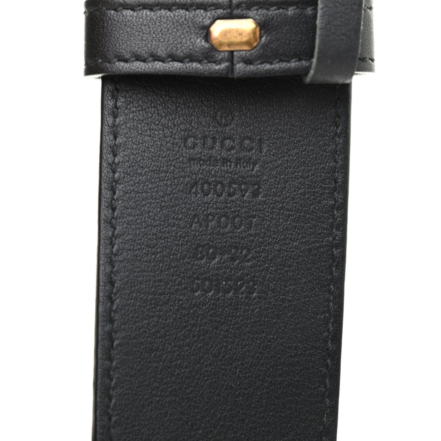 Calfskin Double G 40mm Belt 80 32 Black