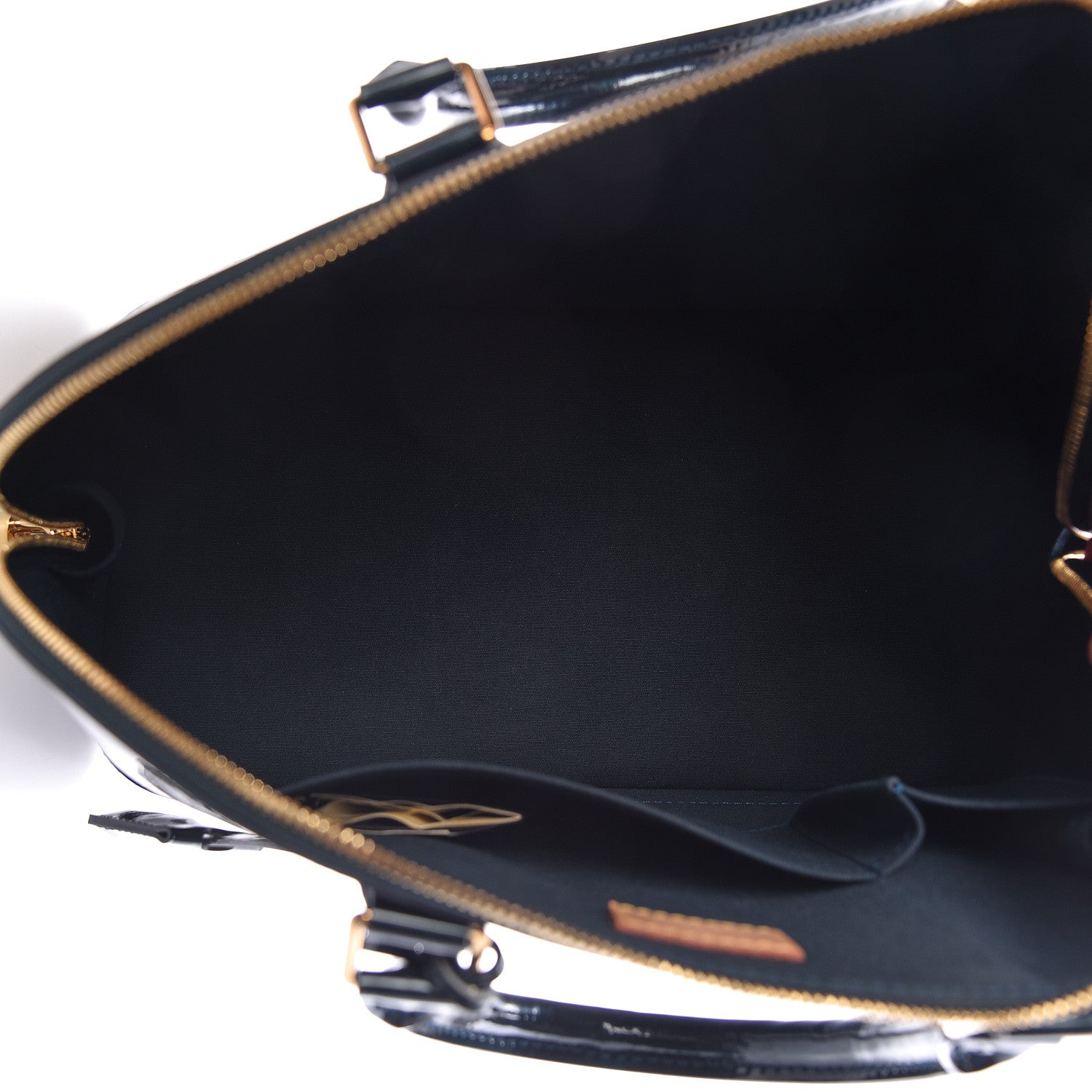 Louis Vuitton Vernis Alma GM Blue Nuit 5 of 11