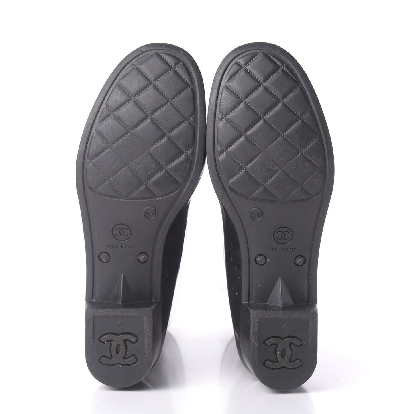Rubber Glitter Camellia Rain Boots 40 Black