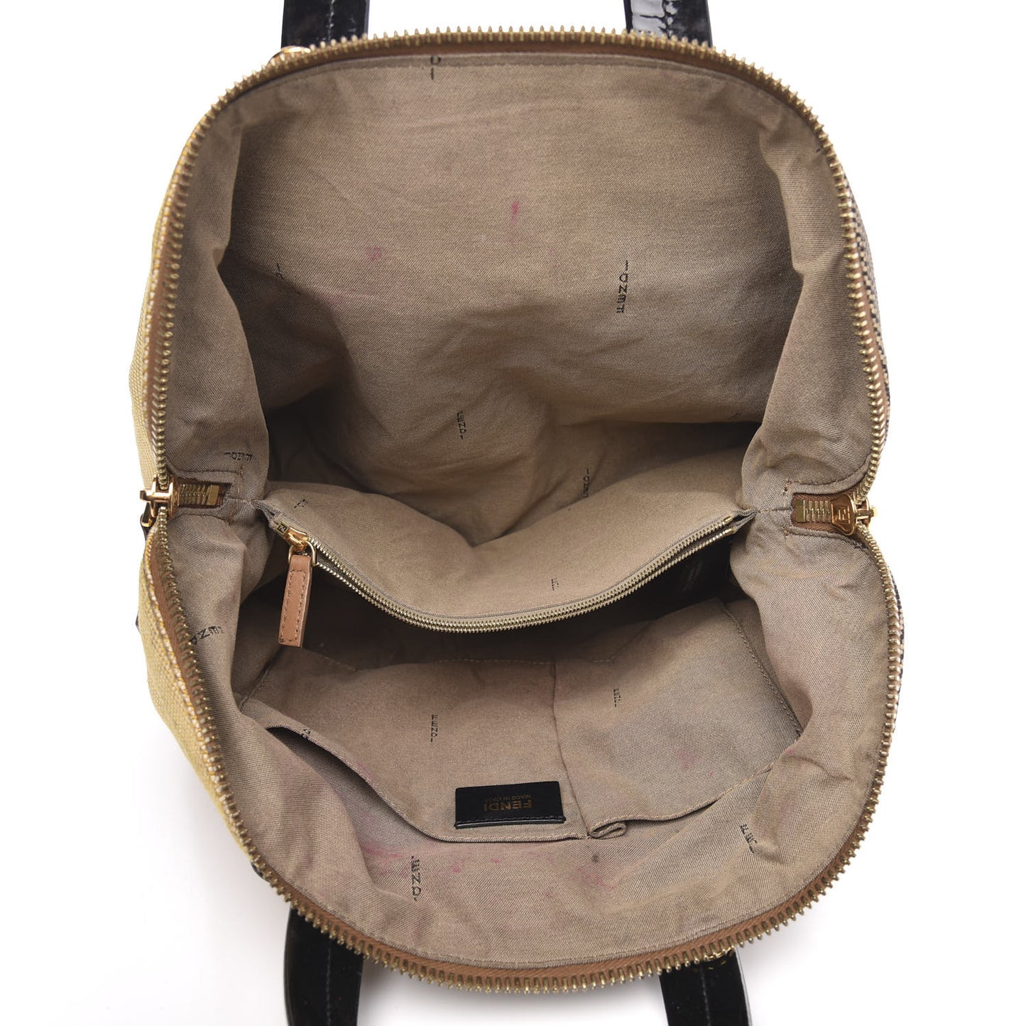 Canvas Colorblock Small Chameleon Tote Natural