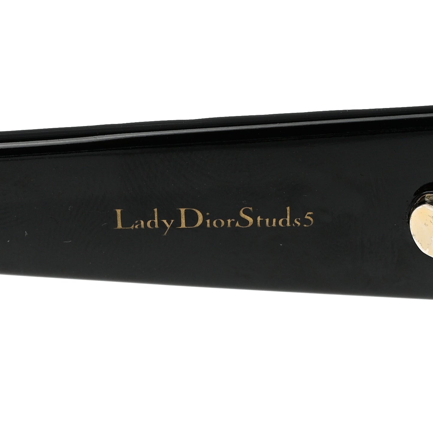 Acetate Cannage Lady Dior Studs 5 Sunglasses Black