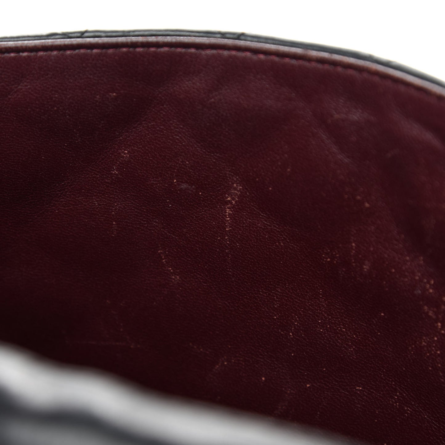 Lambskin Quilted Jumbo Single Flap Black