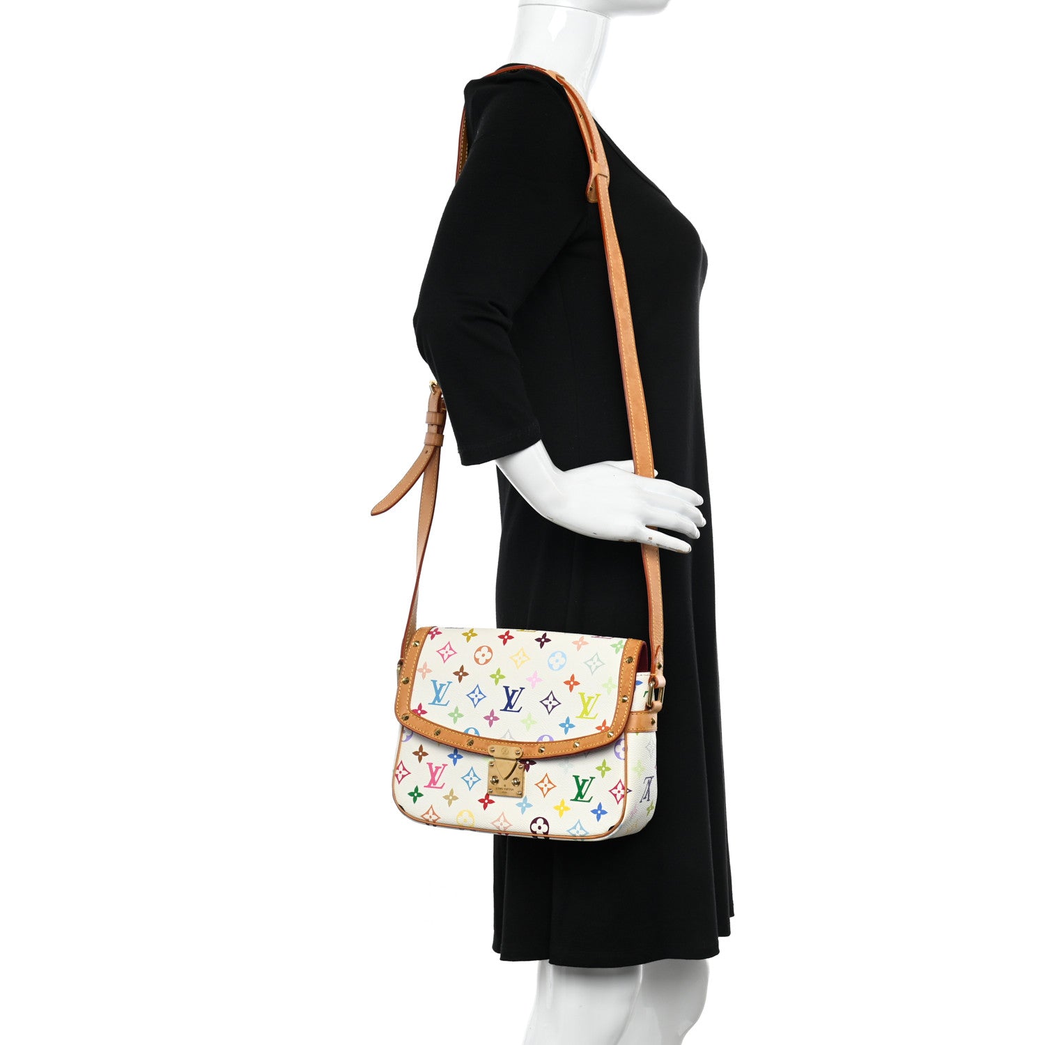 Louis Vuitton Monogram Multicolor Sologne White 2 of 10