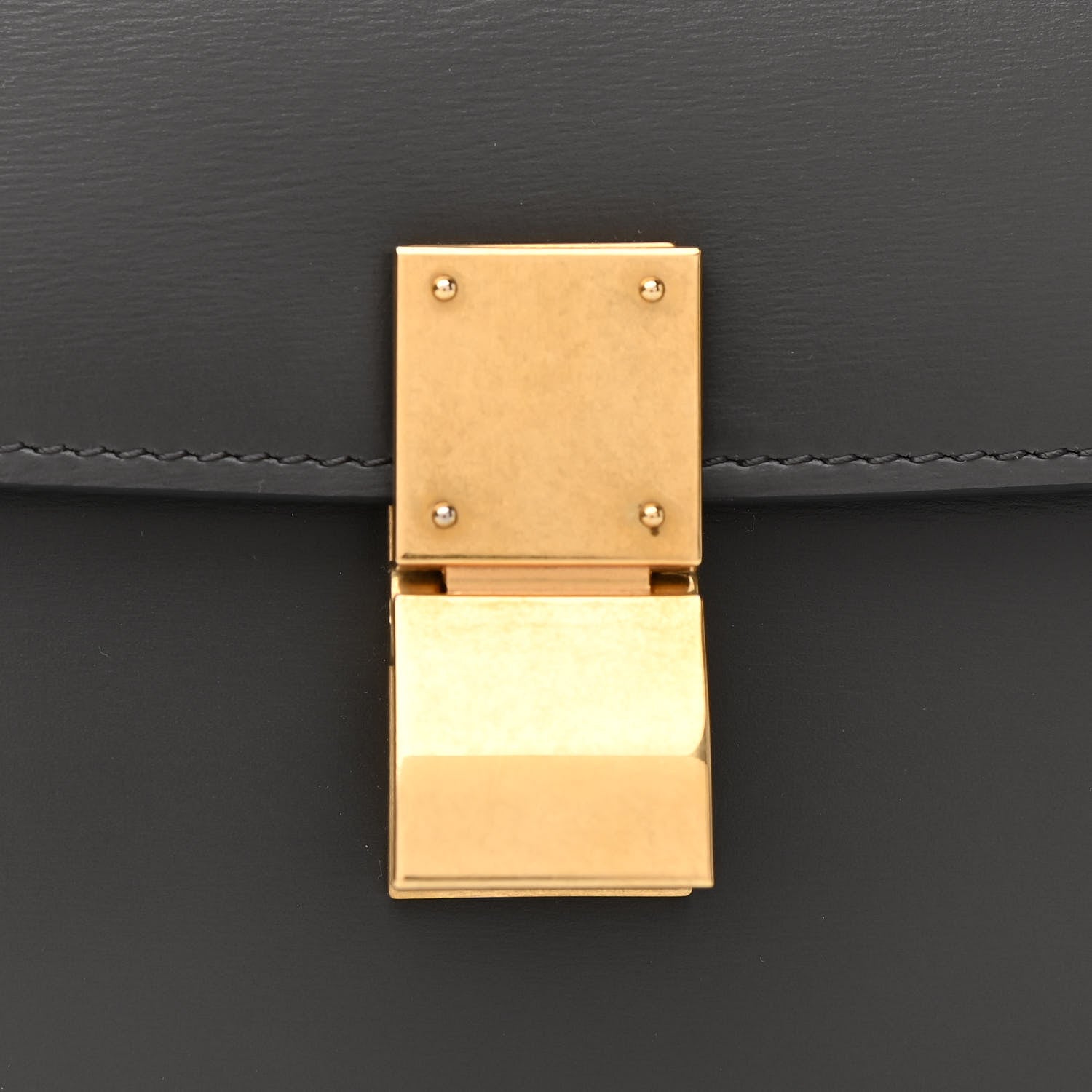 Celine Box Calfskin Teen Classic Box Flap Bag Anthracite 10 of 10