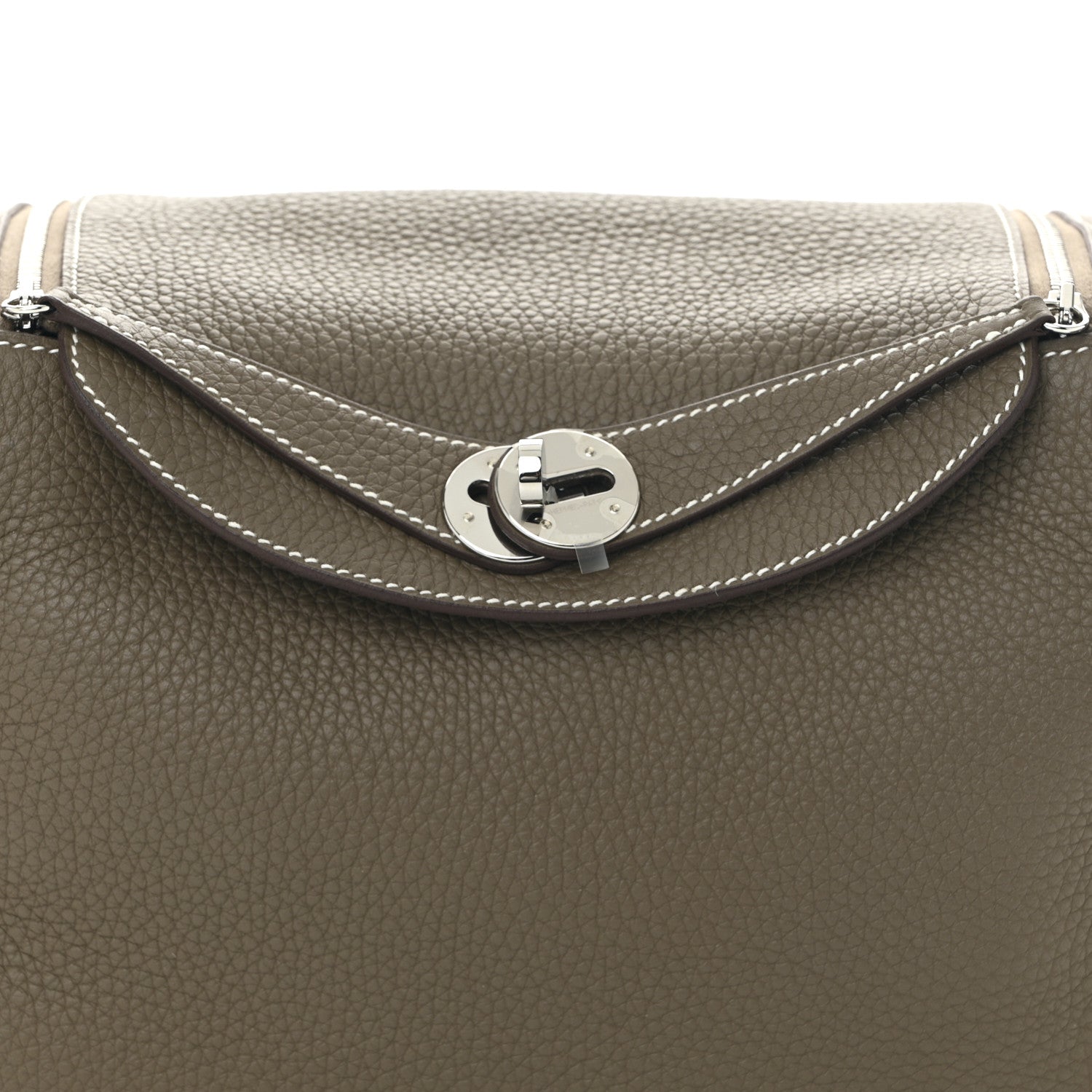 Hermes Taurillon Clemence Lindy 26 Etoupe 8 of 11