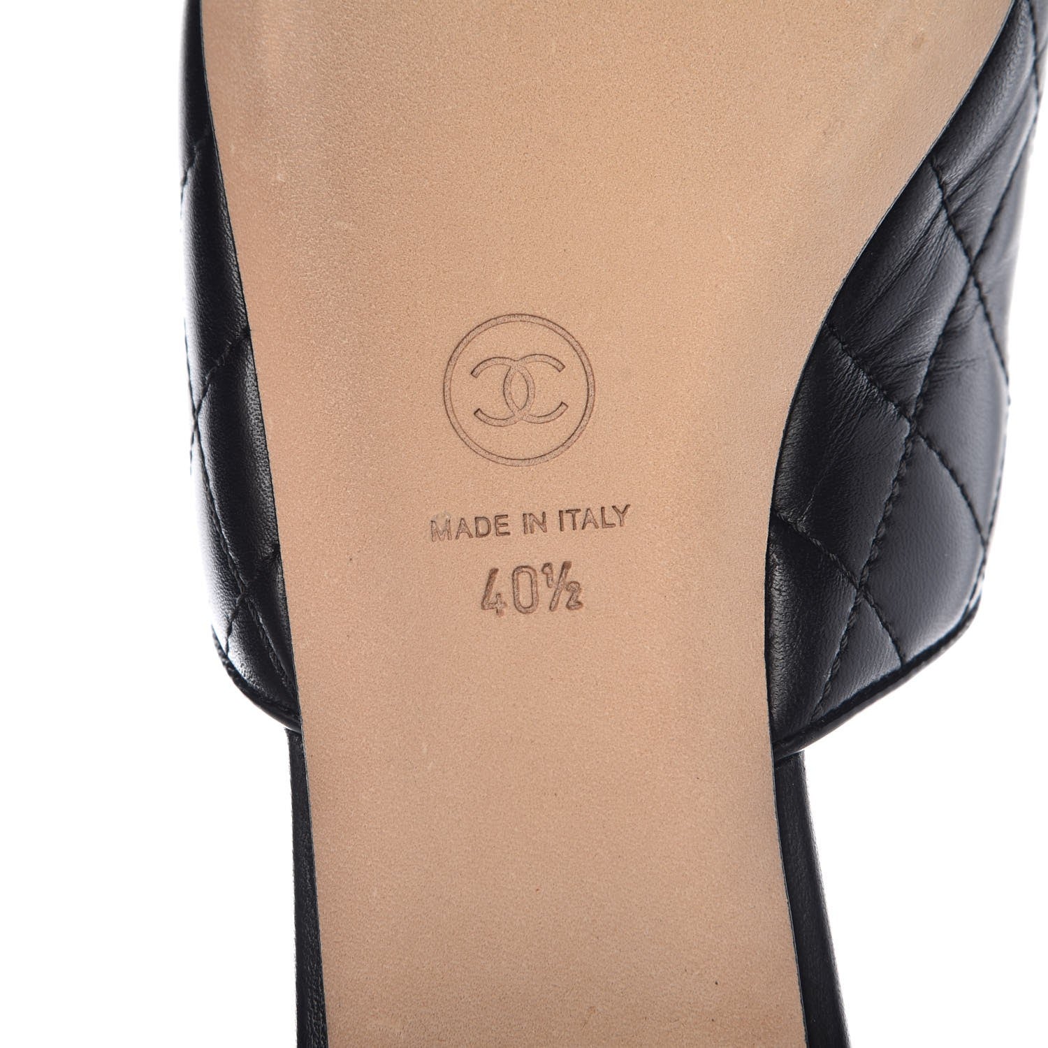 Chanel Lambskin Suede Quilted Mules 40.5 Black 6 of 11