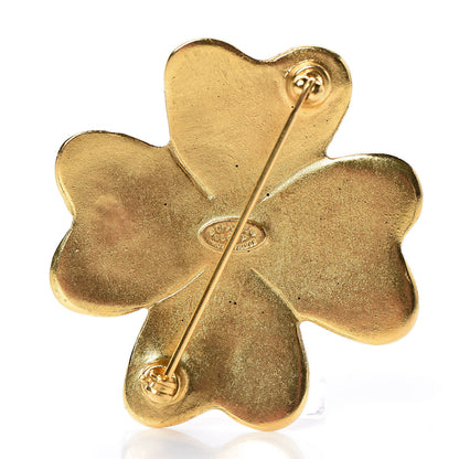 Chanel CC Cross Brooch Gold 3 of 4