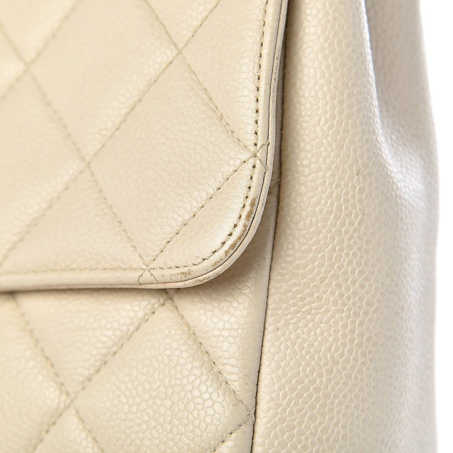 Chanel Caviar Quilted Small Single Flap Light Beige 13 of 21